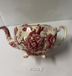Vintage English Chippendale Johnson Brothers Coffee/Teapot with2 Cups & Saucers