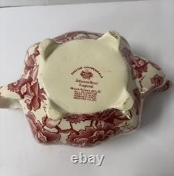 Vintage English Chippendale Johnson Brothers Coffee/Teapot with2 Cups & Saucers