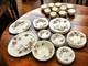 Vintage Hand Engraved 52pc China Set 1970's Johnson Bros England Harvest Time
