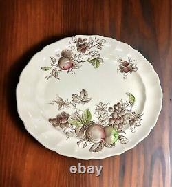 Vintage Hand Engraved 52pc China Set 1970's Johnson Bros England Harvest Time