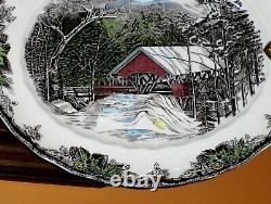 Vintage JOHNSON BROS England Friendly Village Cookie Dish Fruit Bowl Porcelain