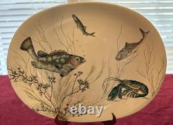 Vintage JOHNSON BROTHERS 16 Fish Cream Design #5 Pattern Platter