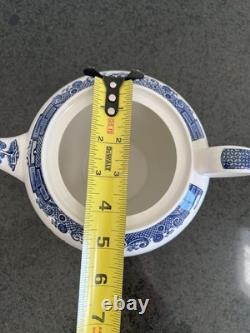 Vintage Johnson Bros. Blue Willow Large Teapot & Lid England 2nd