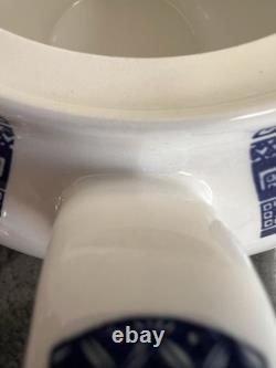 Vintage Johnson Bros. Blue Willow Large Teapot & Lid England 2nd