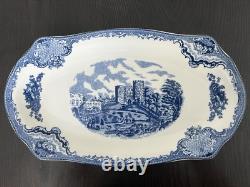 Vintage Johnson Bros. Blue and White a set of 2 Platter. NEW, NOT USED