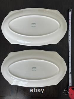 Vintage Johnson Bros. Blue and White a set of 2 Platter. NEW, NOT USED