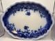Vintage Johnson Bros Clayton Flow Blue Ironstone Oval Serving Platter