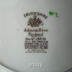 Vintage Johnson Bros Devonshire 12 Piece Set Made In England 10308