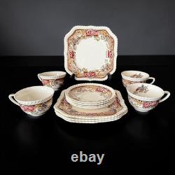 Vintage Johnson Bros Devonshire 12 Piece Set Made In England 10308