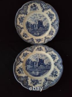 Vintage Johnson Bros Dinner Plate Old Britain Castles Blarney Castle x2 Lot5567