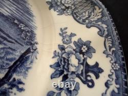Vintage Johnson Bros Dinner Plate Old Britain Castles Blarney Castle x2 Lot5567