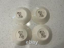 Vintage Johnson Bros England FRIENDLY VILLAGE 20 Piece Dinnerware Set For 4