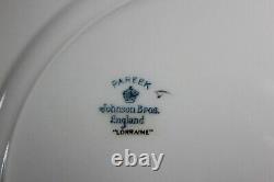 Vintage Johnson Bros England Lorraine Dinner Plates 10 3/4 Pareek 19 Piece Lot