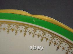 Vintage Johnson Bros. England Pareek Green Gold Dinner Plate Jb438 Lot Of 9