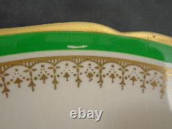 Vintage Johnson Bros. England Pareek Green Gold Dinner Plate Jb438 Lot Of 9