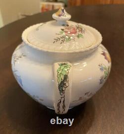 Vintage Johnson Bros England Windsor Ware Garden Bouquet Tea Pot and Lid