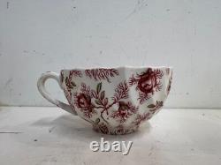 Vintage Johnson Bros. English Porcelain Rosebud Chintz Set of 14 Cups&Saucers