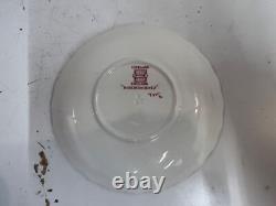 Vintage Johnson Bros. English Porcelain Rosebud Chintz Set of 14 Cups&Saucers