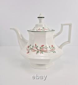 Vintage Johnson Bros Eternal Beau 21 Piece Teapot Set Made In England 1980s VGC