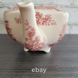 Vintage Johnson Bros Farmham Castle in 1792 Red & Cream Made in England