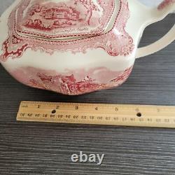 Vintage Johnson Bros Farmham Castle in 1792 Red & Cream Made in England