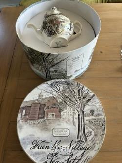 Vintage Johnson Bros Friendly Village 13 Piece Tea Set Service For 4 WithBox