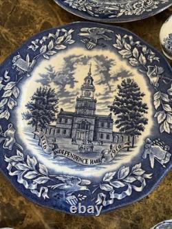 Vintage Johnson Bros Friendly Village China Set Winter Scene