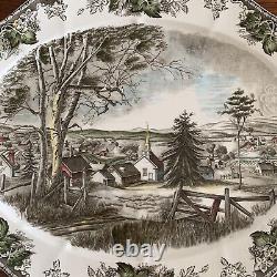 Vintage Johnson Bros Friendly Village Pattern Large 20x16 Platter