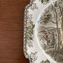 Vintage Johnson Bros Friendly Village Pattern Large 20x16 Platter