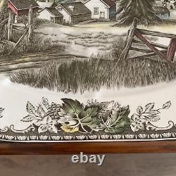 Vintage Johnson Bros Friendly Village Pattern Large 20x16 Platter