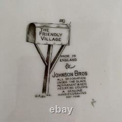 Vintage Johnson Bros Friendly Village Pattern Large 20x16 Platter