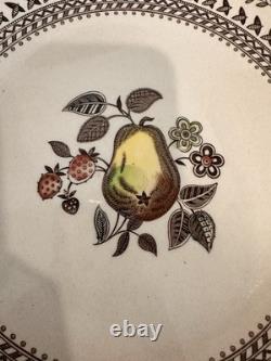 Vintage Johnson Bros Fruit Sampler Old Granite Dinnerware Set