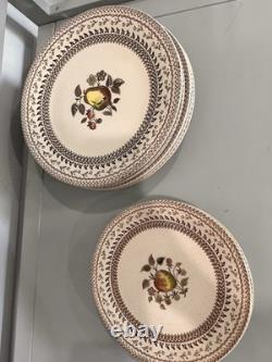 Vintage Johnson Bros Fruit Sampler Old Granite Dinnerware Set