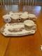 Vintage Johnson Bros Grand Canyon Snack Tray With Cups. Set Of 5