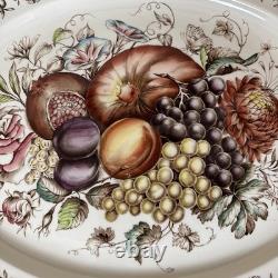 Vintage Johnson Bros Harvest Fruit Windsor Ware Large Platter 20 -England -FR S
