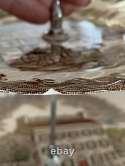 Vintage Johnson Bros Heritage Hall 3-Tiered Fruit Dip Stand Ironstone England