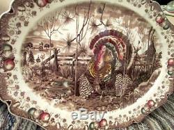 Vintage Johnson Bros His Majesty 20 Thanksgiving Turkey Platter