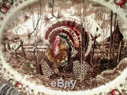 Vintage Johnson Bros His Majesty 20 Thanksgiving Turkey Platter