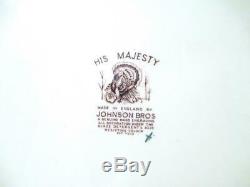 Vintage Johnson Bros His Majesty 20 Thanksgiving Turkey Platter