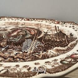 Vintage Johnson Bros His Majesty England Thanksgiving Dinner Serving Plate Huge