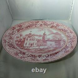 Vintage Johnson Bros. Historic America Independence Hall Transferware Platter