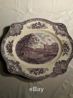 Vintage Johnson Bros Made In England Old Britain Castles Lavender 64 Piece Set