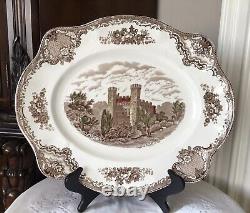 Vintage Johnson Bros-Old Britain Castle Stafford Castle Art Decorative Platter