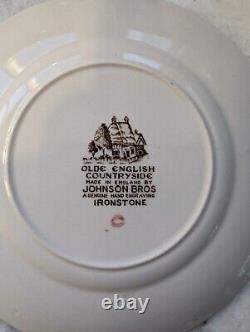 Vintage Johnson Bros. Olde English Countryside 44-piece dinnerware set for 8