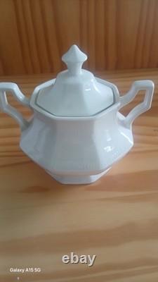 Vintage Johnson Bros Teapot Coffee Pot Creamer and Sugar Bowl Made In England