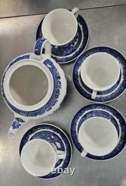 Vintage Johnson Bros. Teapot and Cup Set