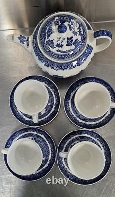 Vintage Johnson Bros. Teapot and Cup Set