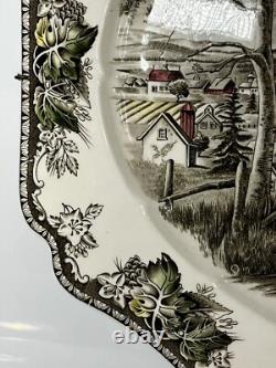 Vintage Johnson Bros The Friendly Village 20 Turkey Platter WithHanging Hardware