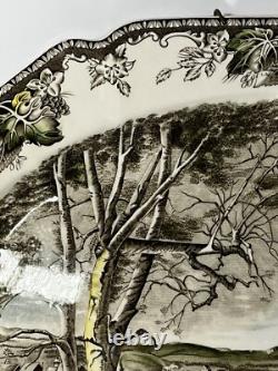 Vintage Johnson Bros The Friendly Village 20 Turkey Platter WithHanging Hardware