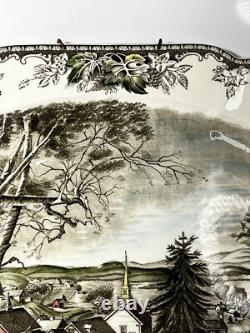 Vintage Johnson Bros The Friendly Village 20 Turkey Platter WithHanging Hardware